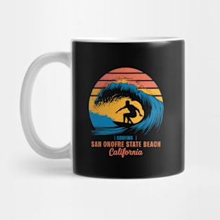 Surfing San Onofre State Beach California | Surfing Lovers Gifts Mug